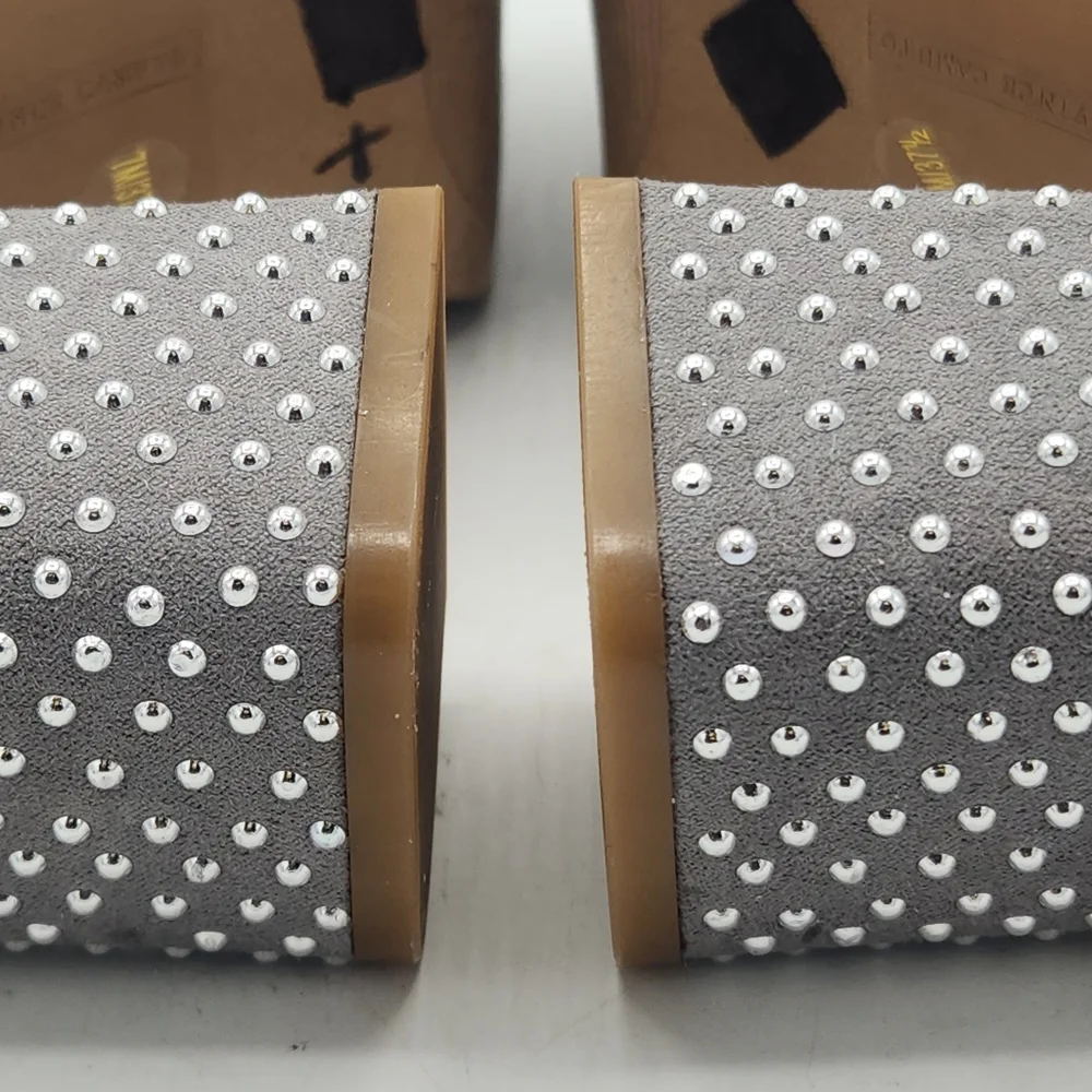 Vince Camuto Pedrana Studded Platform Sandals In Gray and Silver Size 7 M